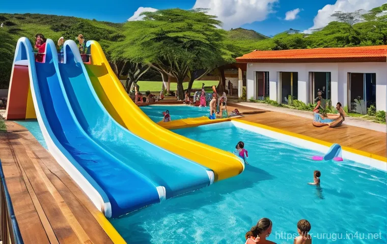 우루과이 온천 여행 - Rejuvenation in Mineral-Rich Waters: A Close-Up of Wellness**

A captivating medium shot focusing on...