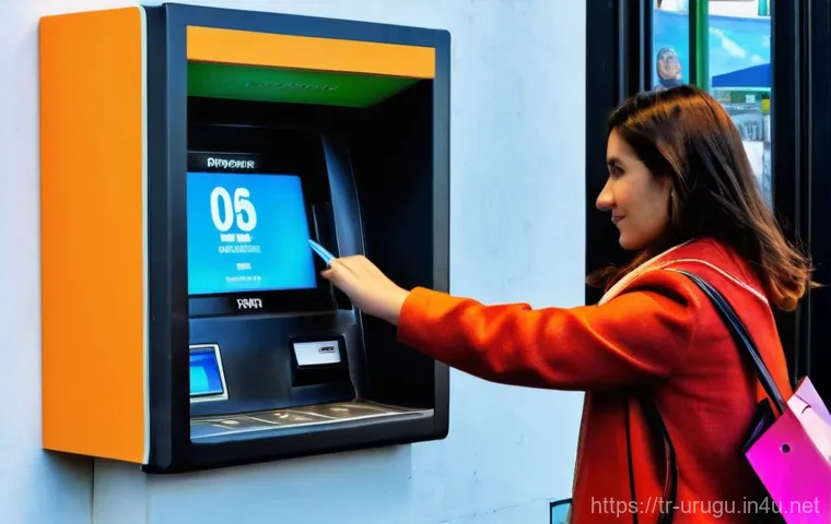 우루과이 화폐와 환율 - **Prompt: Currency Exchange at a Vibrant Uruguayan "Casa de Cambio"**
    A bright, wide-angle shot ...
